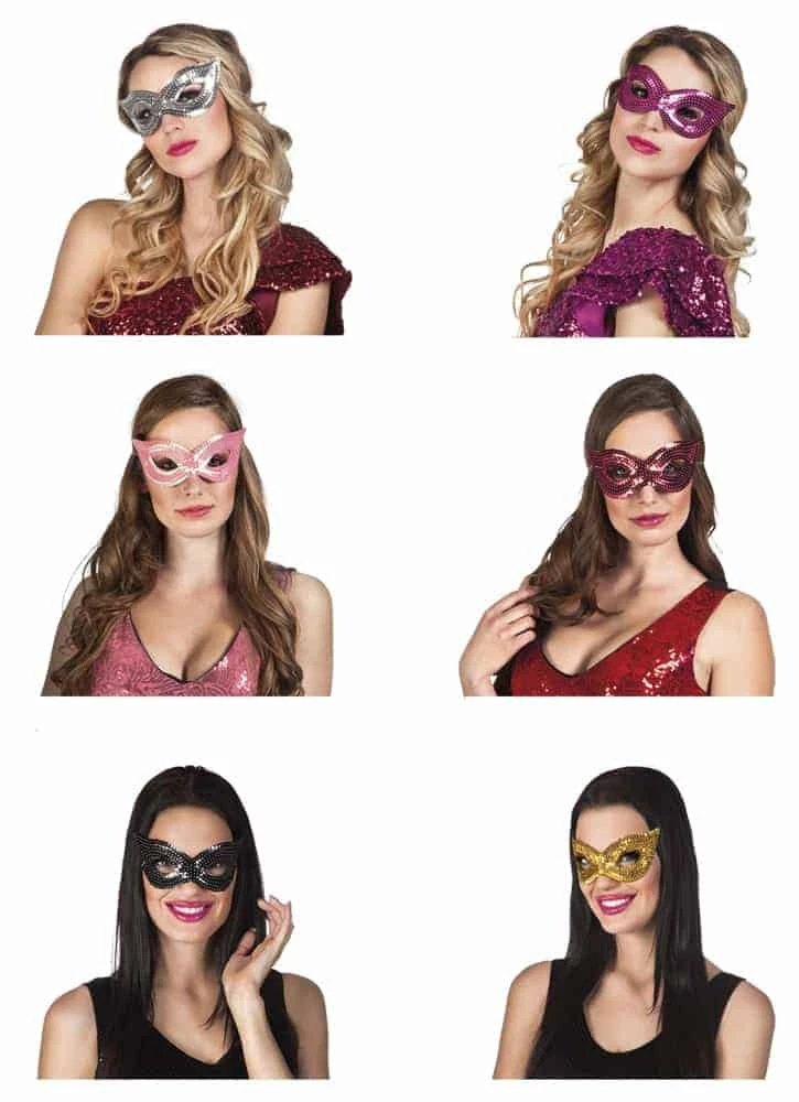 LOUP LIBELLULE STRASS (Assortiment 6 Couleurs) 3 LOUP LIBELLULE STRASS (Assortiment 6 Couleurs)