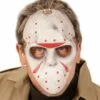 MASQUE HOCKEY HORREUR (Demi Masque En Latex) Démo Vidéo -Costum’Art Boutique 00358 nc 00358 a