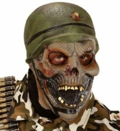 MASQUE ZOMBIE SOLDAT (Masque En Latex 3/4)