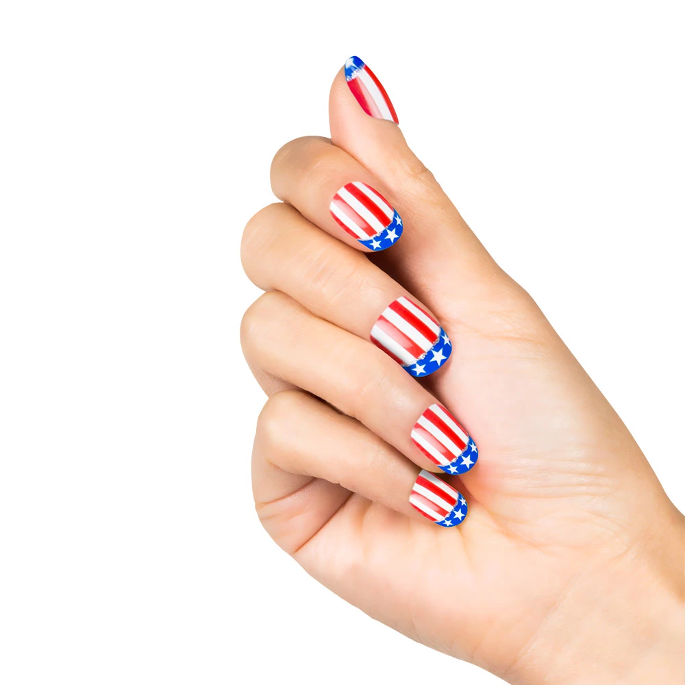 PACK DE 24 ONGLES USA (Faux Ongles Auto Adhésifs) 3 PACK DE 24 ONGLES USA (Faux Ongles Auto Adhésifs)