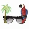 LUNETTES TROPICALES (Perroquet Et Palmier) -Costum’Art Boutique 0349Q nc 0349Q a