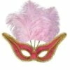 LOUP ROSE A PLUMES (Dorures, Plumes Roses) -Costum’Art Boutique 03658 nc 03658 a