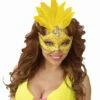 LOUP BRÉSILIEN JAUNE FLUO (Masque Et Plumes Néon) 1 LOUP BRÉSILIEN JAUNE FLUO (Masque Et Plumes Néon) -Costum’Art Boutique 03866 b