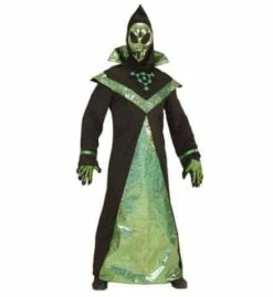 COSTUME ALIEN ADULTE (Tunique, Masque à Capuche) Tailles Adultes - Démo Vidéo