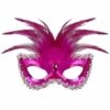 LOUP BARONNE A PLUMES (Masque Rose Avec Strass) -Costum’Art Boutique 04693 nc 04693 a