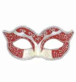 LOUP DUCHESSE DÉCORÉ (Masque Rouge Et Argent)