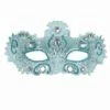 LOUP DENTELLE TURQUOISE (Loup Noble Avec Strass)