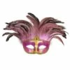 MASQUE COMTESSE ROSE (Brillant, Plumes Et Strass) -Costum’Art Boutique 04715 nc 04715 a