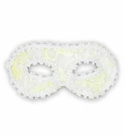 MASQUE BLANC A FLEURS