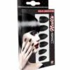SET FAUX ONGLES STILETTO (Ongles Noirs Auto Adhésifs) Pack De 12 Faux Ongles