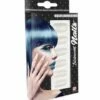 SET FAUX ONGLES BLANCS (Auto Adhésifs Iridescents) Pack De 12 Faux Ongles
