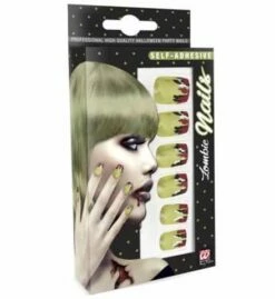 SET FAUX ONGLES DE ZOMBIE (Faux Ongles Auto Adhésifs) Pack De 12 Faux Ongles