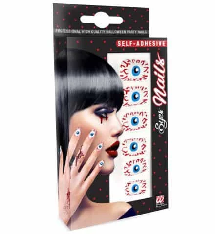 FAUX ONGLES GROS YEUX (Faux Ongles Auto Adhésifs) Pack De 12 Faux Ongles 3 FAUX ONGLES GROS YEUX (Faux Ongles Auto Adhésifs) Pack De 12 Faux Ongles