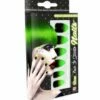 FAUX ONGLES STILETTO NÉON (Noir/vert Auto Adhésifs) Pack De 12 Faux Ongles 2 FAUX ONGLES STILETTO NÉON (Noir/vert Auto Adhésifs) Pack De 12 Faux Ongles -Costum’Art Boutique 05366 nc 05366 z