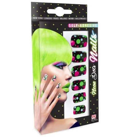 FAUX ONGLES NÉON A POIS (Ongles Néon Auto Adhésifs) Pack De 12 Faux Ongles 3 FAUX ONGLES NÉON A POIS (Ongles Néon Auto Adhésifs) Pack De 12 Faux Ongles