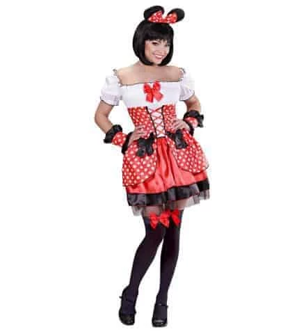 ROBE ROUGE DE SOURIS (Robe, Bracelets, Oreilles) Tailles Adultes - Démo Vidéo 3 ROBE ROUGE DE SOURIS (Robe, Bracelets, Oreilles) Tailles Adultes - Démo Vidéo