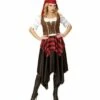DÉGUISEMENT FEMME PIRATE (Robe, Corset, Bandeau) Tailles Adultes - Démo Vidéo