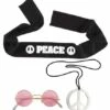 SET DE HIPPIE 3 PIÈCES (Bandeau, Lunettes, Collier) -Costum’Art Boutique 05856 nc 05856 a