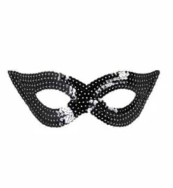 MASQUE NOIR A SEQUINS