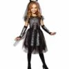 PETITE MARIÉE SQUELETTE (Robe De Mariée Diablesse) Tailles Enfants De 5 à 13 Ans -Costum’Art Boutique 0748 nc 0748 a