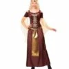 COSTUME REINE VIKING (Robe Longue Avec Coiffe) Tailles Adultes -Costum’Art Boutique 0768 nc 0768 a