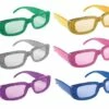 LUNETTES DISCO STRASS (Rectangulaires - 6 Coloris) -Costum’Art Boutique 10888