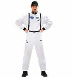 HOMME ASTRONAUTE NASA (Combinaison Blanche) Tailles Adultes - Démo Vidéo