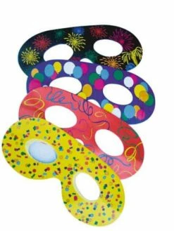 LOT LOUPS CARNAVAL (Décorés Et En Carton)