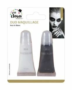 MAQUILLAGE NOIR ET BLANC (Duo Tubes De 11 Ml) Maquillage Halloween
