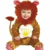 DÉGUISEMENT BÉBÉ LION (Costume Bébé Avec Cagoule) Taille De 12 à 18 Mois