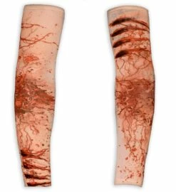 MANCHES TATOUAGES SANG (Paire De Fausses Blessures)