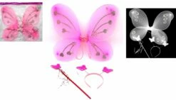 SET DE PAPILLON ROSE (Ensemble 3 Pièces)