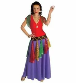 DANSEUSE REINE GITANE (Robe Stretch Et Bandeau) Tailles Adultes