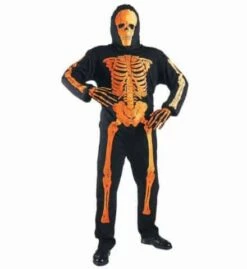 COSTUME SQUELETTE NÉON (Costume, Masque 3 Coloris) Tailles Enfants De 5 à 13 Ans