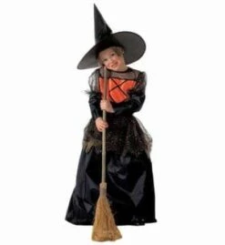 COSTUME PETITE SORCIÈRE (Robe Enfant Avec Chapeau) Tailles De 5 à 13 Ans