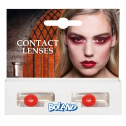 LENTILLES DÉCORATIVES (YEUX ROUGES SANG) Lentilles Longue Durée