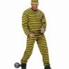 TENUE DE PRISONNIER (Veste, Pantalon, Chapeau) Jaune/noir - Tailles Adultes 2 TENUE DE PRISONNIER (Veste, Pantalon, Chapeau) Jaune/noir - Tailles Adultes -Costum’Art Boutique 4003 nc 4003 a