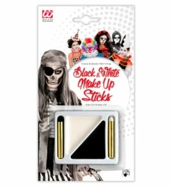 MAQUILLAGE NOIR ET BLANC (Maquillage Halloween)