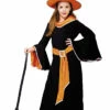 DÉGUISEMENT DE SORCIÈRE (Tailles Enfants 4 à 12 Ans) Modèle Noir/Orange -Costum’Art Boutique 44387