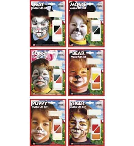 KIT MAQUILLAGE ANIMAUX (Assortiment 6 Animaux) 3 KIT MAQUILLAGE ANIMAUX (Assortiment 6 Animaux)