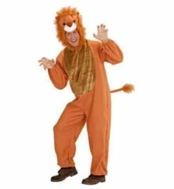COMBINAISON DE LION (Costume, Cagoule, Masque) Tailles Adultes - Démo Vidéo