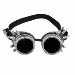 LUNETTES CYBERPUNK (Lunettes Rondes Argentées) Collection Steampunk