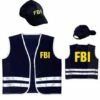 SET AGENT FBI ENFANT (Veston Avec Casquette) Taille Unique 8/10 Ans -Costum’Art Boutique 58957 nc 58957 a