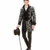 MANTEAU PARADE JACQUARD (Modèle Argenté Homme) Tailles Adultes - Démo Vidéo -Costum’Art Boutique 5928 nc 5928 b