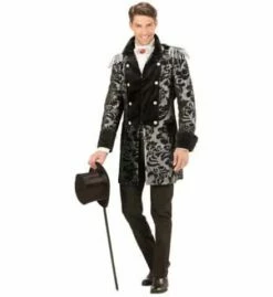 MANTEAU PARADE JACQUARD (Modèle Argenté Homme) Tailles Adultes - Démo Vidéo
