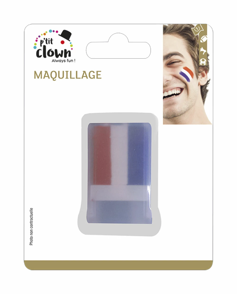 STICK MAQUILLAGE FRANCE (Stick Bleu Blanc Rouge BBR) 3 STICK MAQUILLAGE FRANCE (Stick Bleu Blanc Rouge BBR)