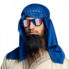 KIT DU SUPPORTER BEDOUIN (Supporter France BBR) Coiffe - Barbe - Lunettes -Costum’Art Boutique 61989 2