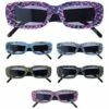 PACK LUNETTES PYTHON (Verres Rectangulaires) Assortiment 6 Coloris -Costum’Art Boutique 6755K nc 6755K x