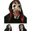 MASQUE SPACE MONSTER (Masque Latex + Capuche) Assortiment 3 Modèles