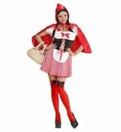 TENUE CHAPERON ROUGE (Robe, Jupon, Corset, Tablier) Tailles Adultes - Démo Vidéo